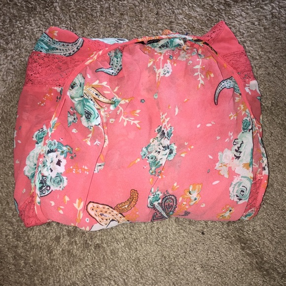 Torrid Floral Lace Inset Kimono - Picture 3 of 4